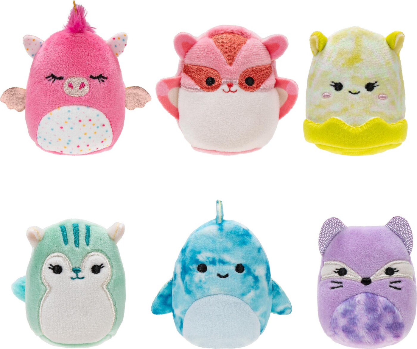 Se Squishmallows Bamser - Squishville Cute And Colourful Squad Series 7 - 6-pak hos Gucca.dk
