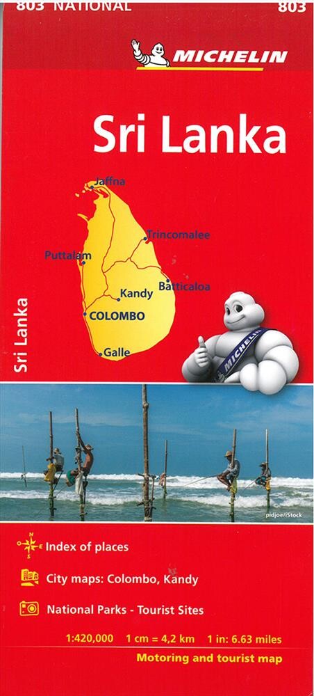 Michelin Kort - Sri Lanka - English book