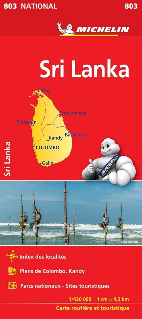 Michelin Kort - Sri Lanka - English book