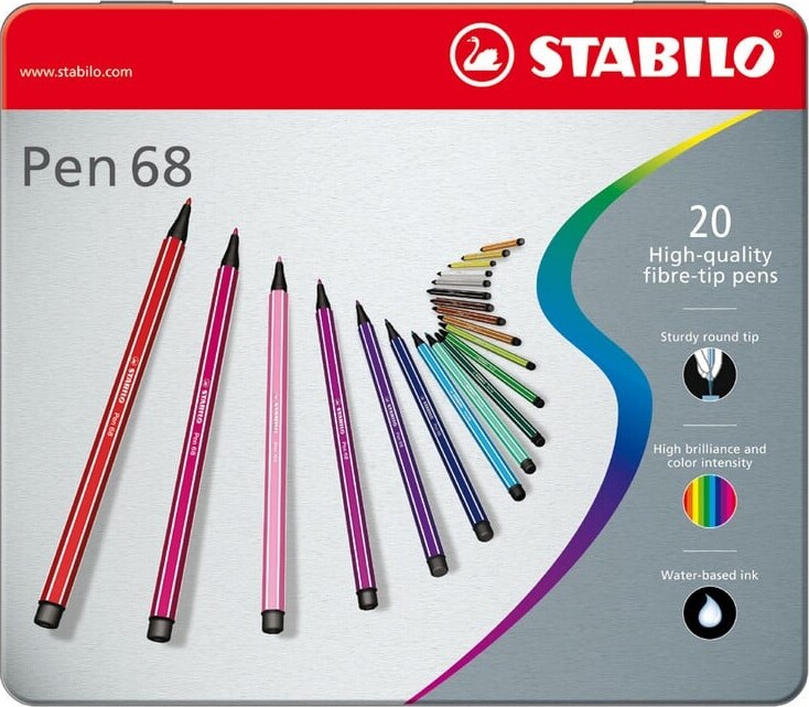 Se Stabilo Tusser Pen 68 - 20 Stk. hos Gucca.dk