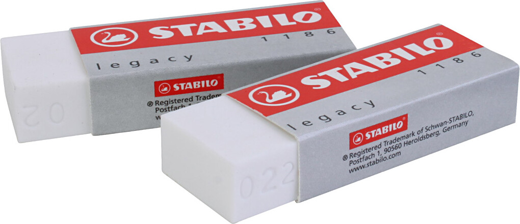 Stabilo Viskelæder - H 1 Cm - L 6,3 Cm - B 2,3 Cm - Hvid - 20 Stk.