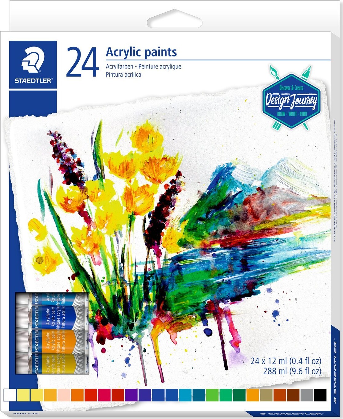 Staedtler - Akrylmaling - 12 Ml - 24 Stk