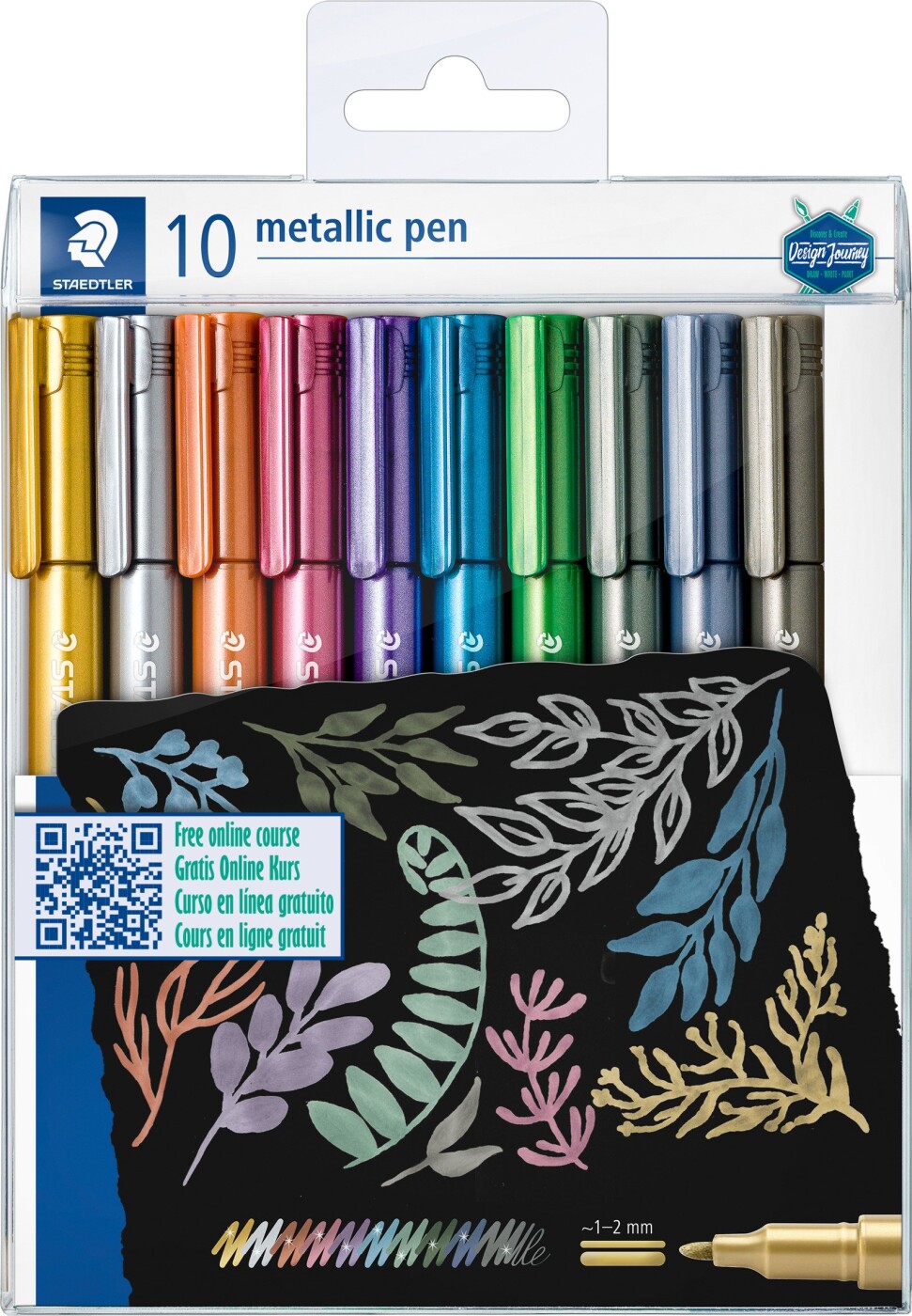 Staedtler - Metallic Pen - Design Journey - 10 Farver