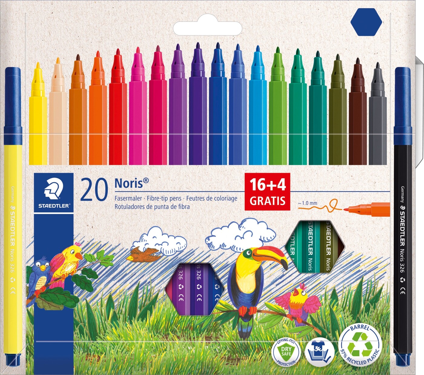 Staedtler - Noris Tusser - Fibre-tip Pens - 20 Stk.