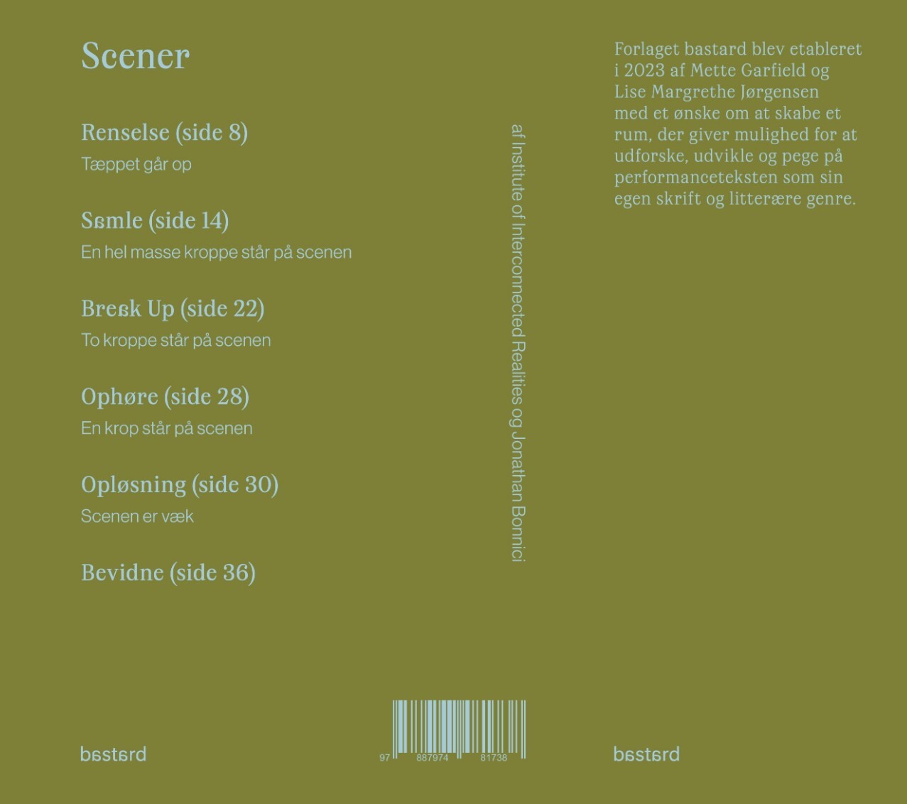 Stages/scener - Jonathan Bonnici - Bog