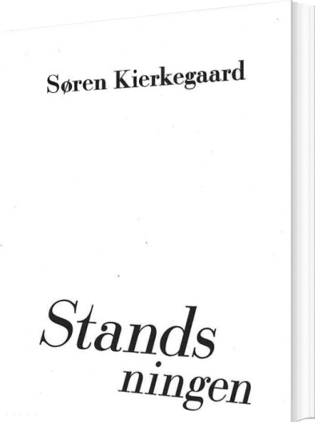 Standsningen - Søren Kierkegaard - Bog