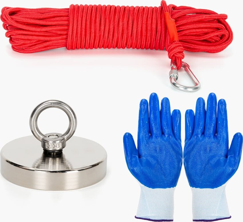 Fiskemagnet - 340kg, komplet sæt