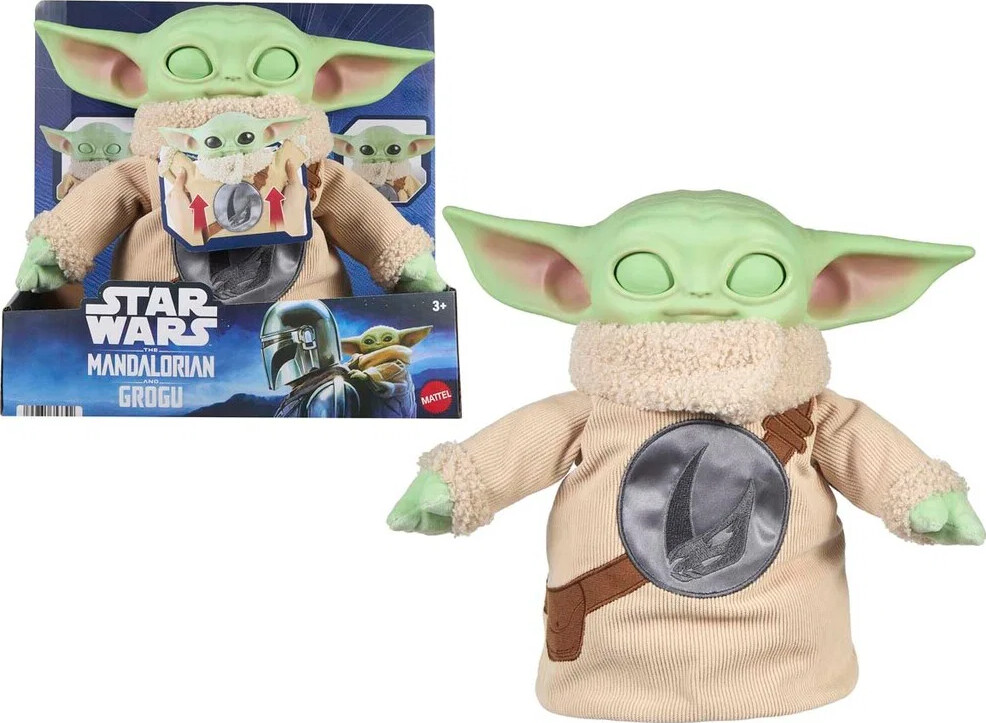 Star Wars - The Mandalorian And Grogu Bamse - Mattel Jkn44