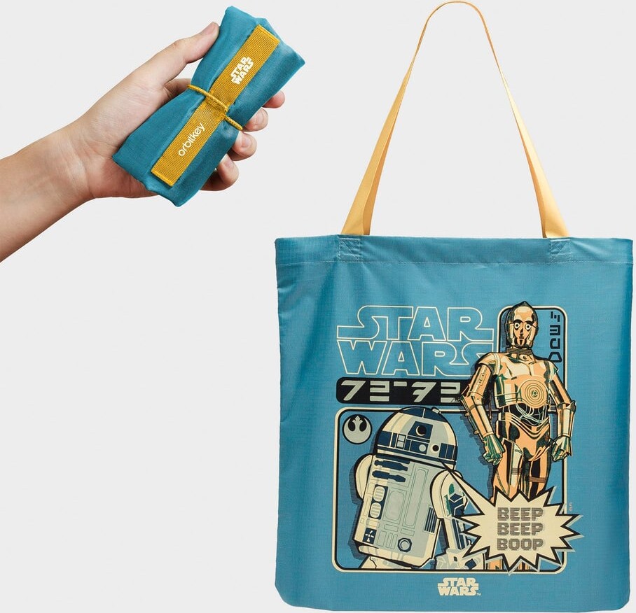 Star Wars - Orbitkey Foldable Tote Bag - C-3po & R2-d2
