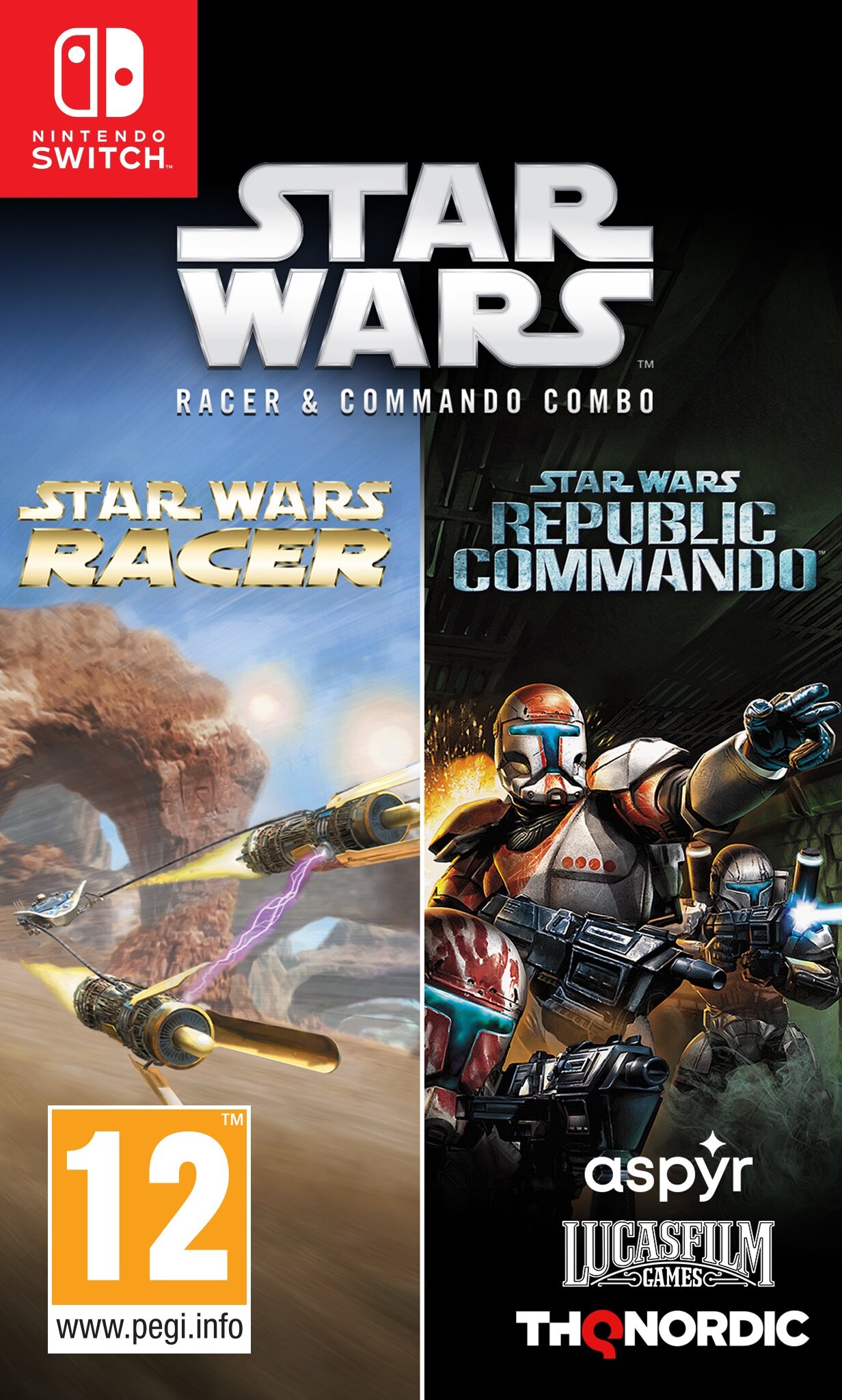 Star Wars Racer & Commando Combo nintendo switch → Køb billigt her