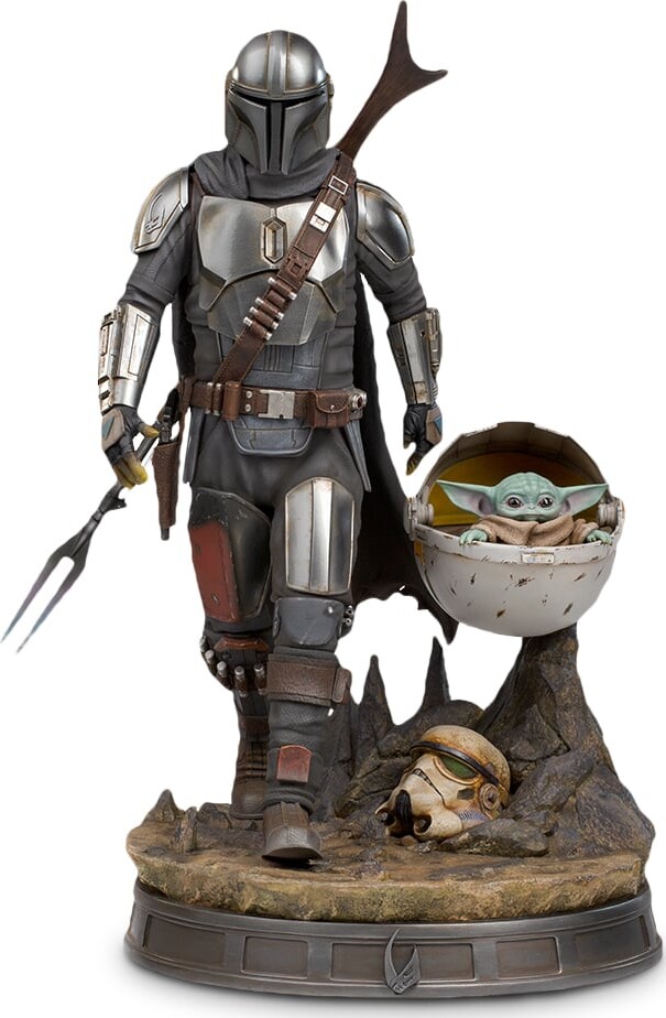 9: Star Wars - The Mandalorian And The Child Statue Figur - Skala 1:4