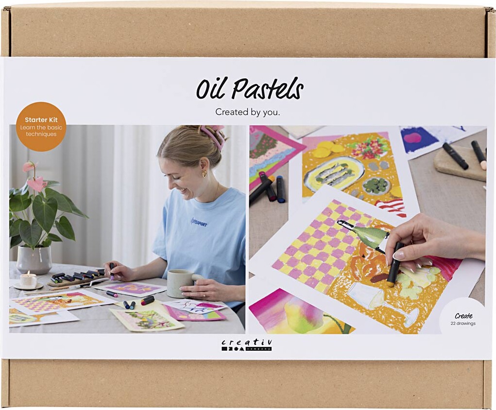 Start Diy Kit Oliepastel - Assorterede Farver