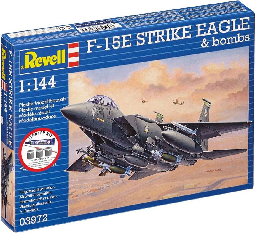 Revell Starter Kit - F-15e Strike Eagle & Bombs - 1:144 - 73972