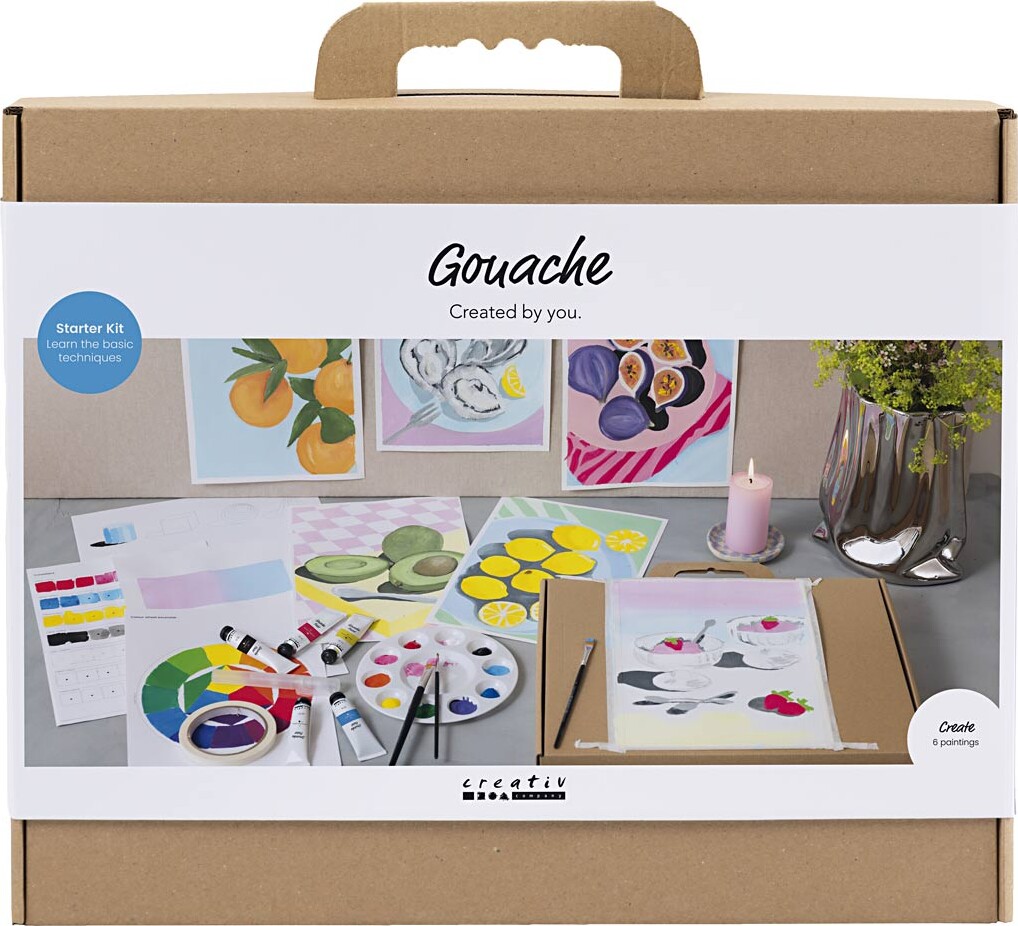 Starter Sæt Med Gouache - Malerier - Assorterede Farver