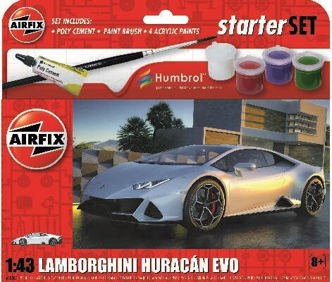 Billede af Airfix Starter Set - Lamborghini Huracan Evo - 1:43 - A55007