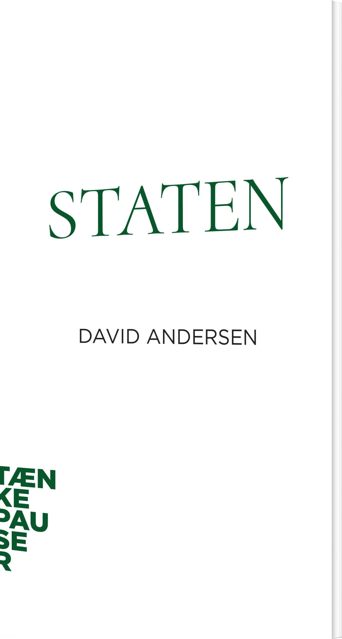 Tænkepauser - Staten - David Andersen - Bog