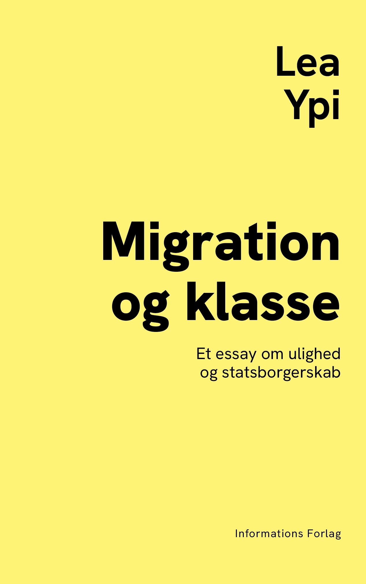 Migration Og Klasse - Lea Ypi - Bog