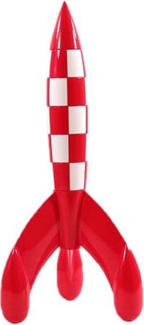 Tintin Rumraket Statue - 30 Cm