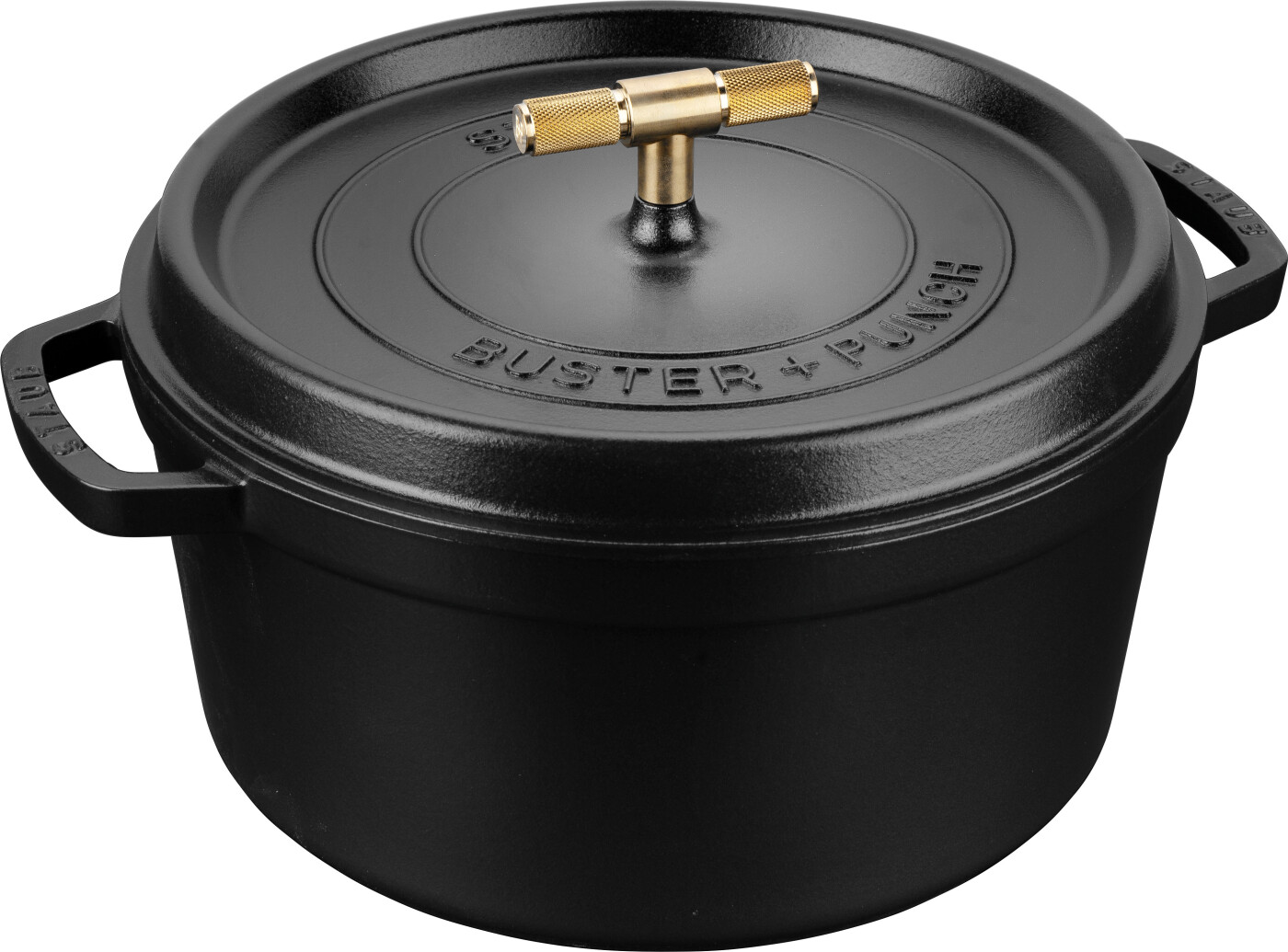 Staub - Buster + Punch Cocotte - Black - 28 cm - 6.75 L