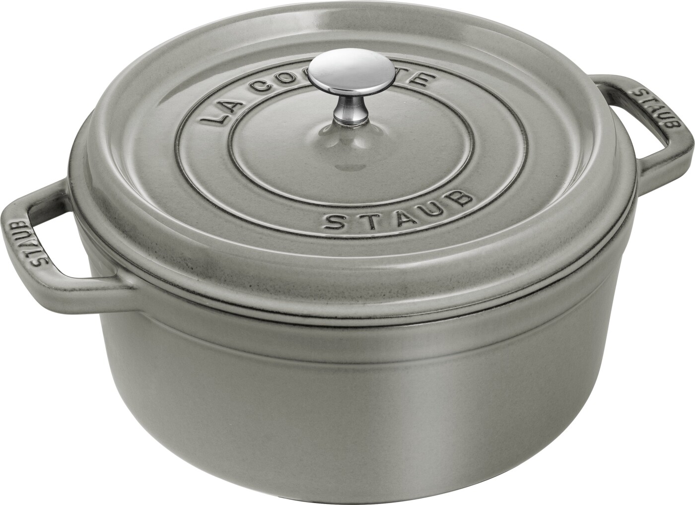 STAUB Staub rund gryde i støbejern 5,2 l Grå