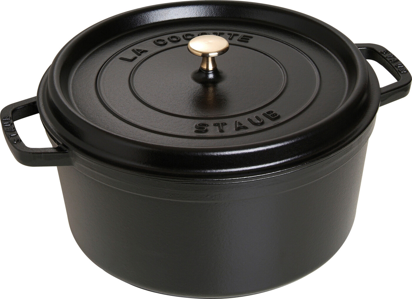 Staub - Cocotte - Sort - 30 Cm