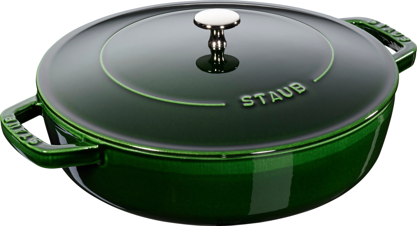STAUB Staub Chistera sauterpande støbejern Ø24 cm Basilikum grøn