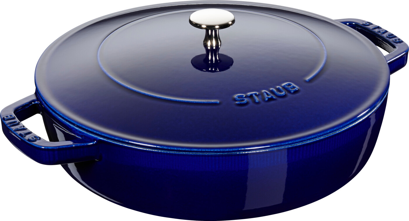 STAUB Staub Chistera sauterpande støbejern Ø24 cm Mørkeblå