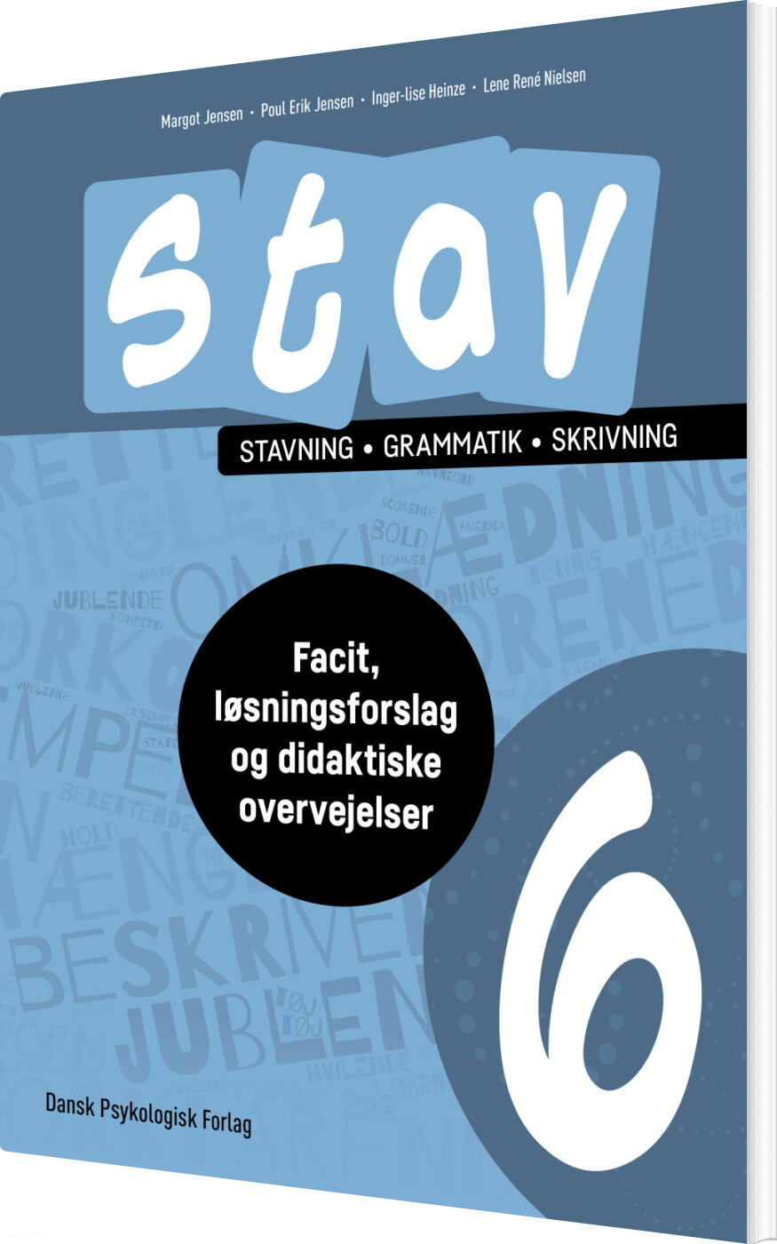 Billede af Stav 6 - Facit, Løsningsforslag Og Didaktiske Overvejelser - Poul Erik Jensen - Bog