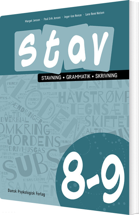 Billede af Stav 8-9 - Stavning, Grammatik, Skrivning 8.-9. Klasse - Poul Erik Jensen - Bog
