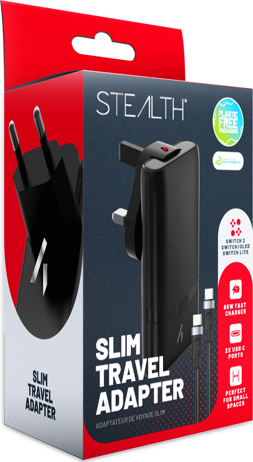 Stealth - Slim Travel Adapter - Switch, Oled, Lite, Switch 2
