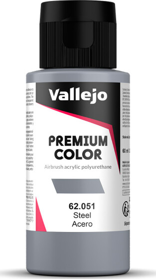 Se Vallejo - Premium Airbrush Maling - Steel 60 Ml hos Gucca.dk