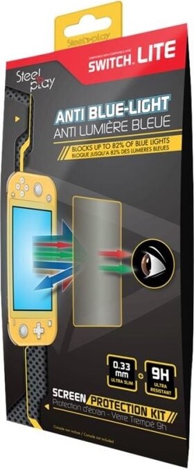 Steelplay Screen Protection Kit 9h Anti Blue-light Tempered Glass - Switch Lite