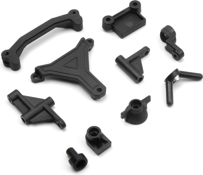 Steering Posts, Ackerman & Servo Plate - 540426 - Blackzon