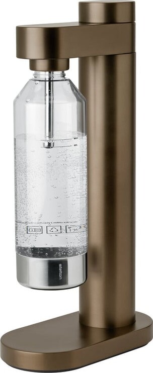 Stelton - Brus Sodavandsmaskine - Inkl. Flaske - Brun Metallisk