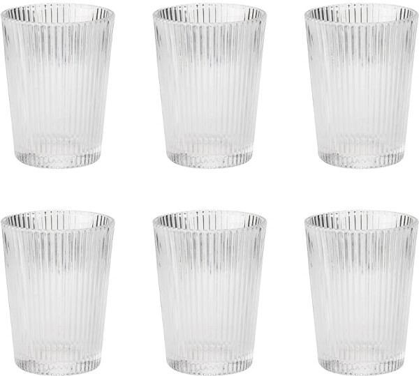 Stelton - Pilastro Vandglas - Riflet - 150 Ml - 6 Stk