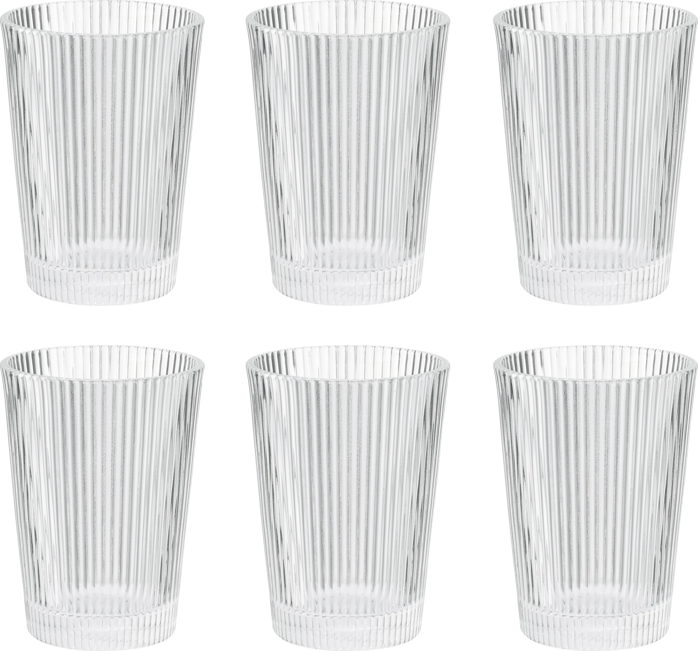 Stelton - Pilastro Vandglas - Riflet - 240 Ml - 6 Stk