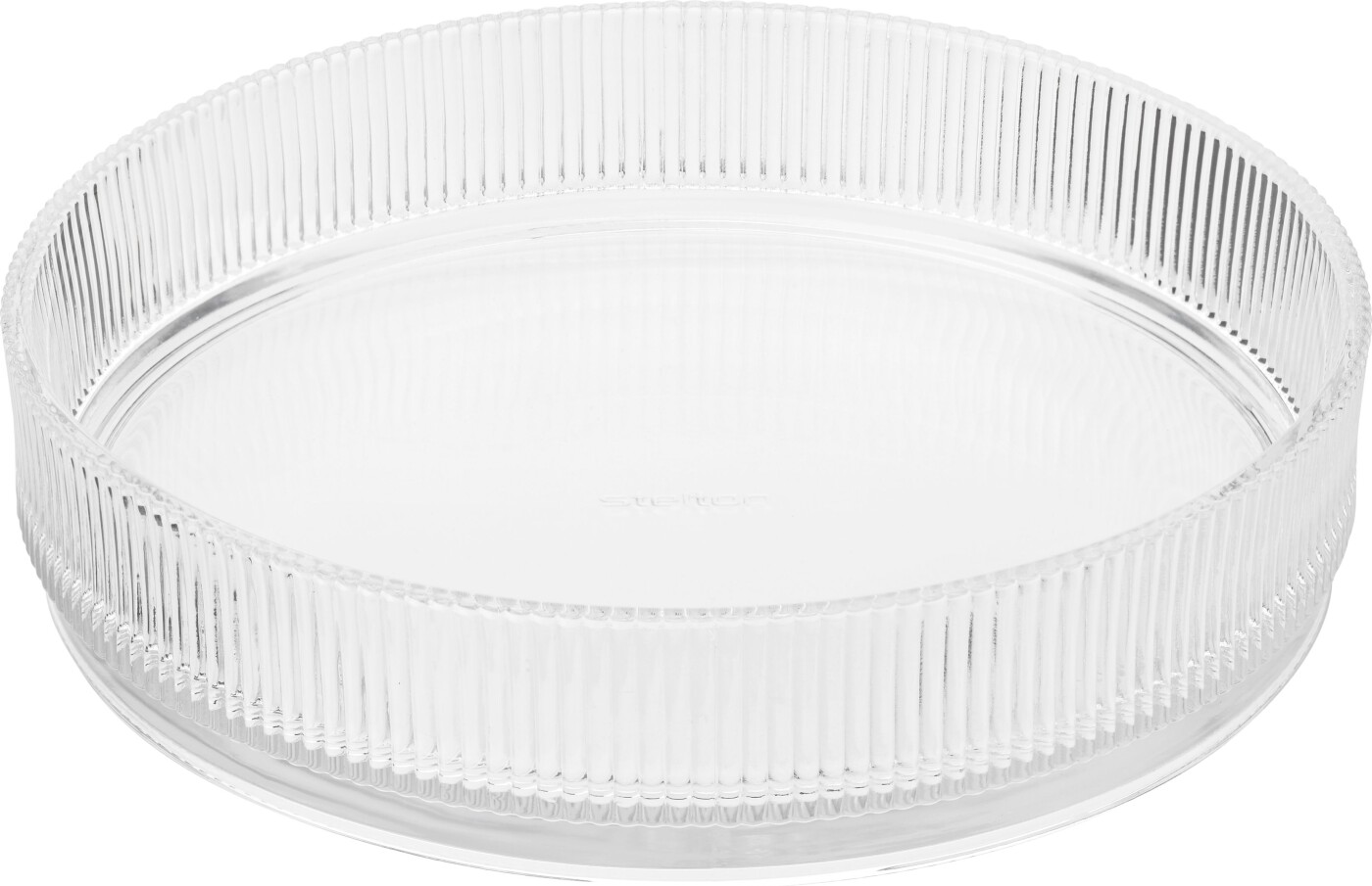 Stelton - Pilastro Serveringsskål I Glas - Riflet - ø 23 Cm
