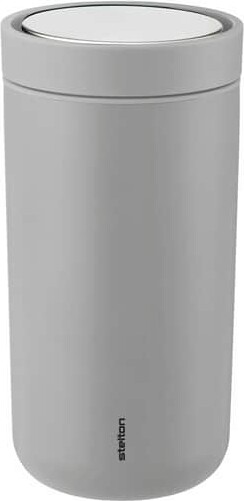 Stelton - To-go Click Rejsekrus - 20 Cl - Rustfrit Stål - Soft Light Grey