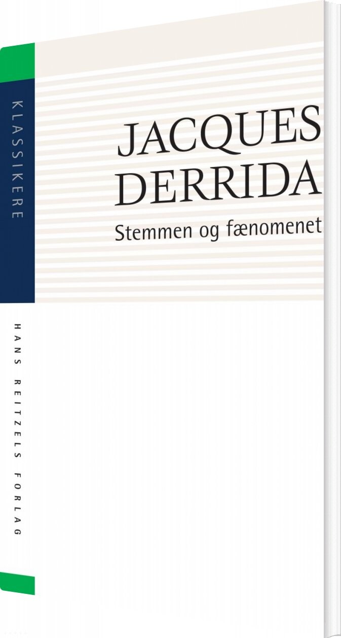 Billede af Stemmen Og Fænomenet - Jacques Derrida - Bog