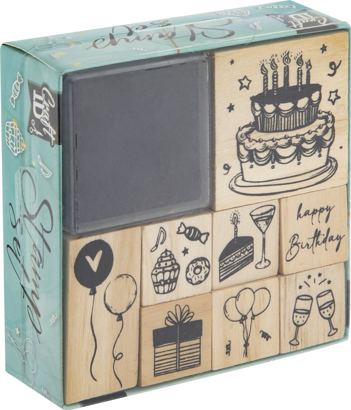 Creative Craft Group Stempelsæt 8 stempler + stempelpude