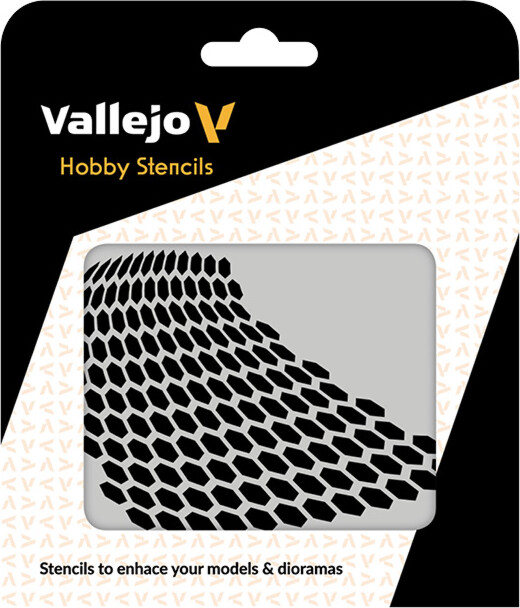 Vallejo - Hobby Stencils - Honeycomb Skabelon