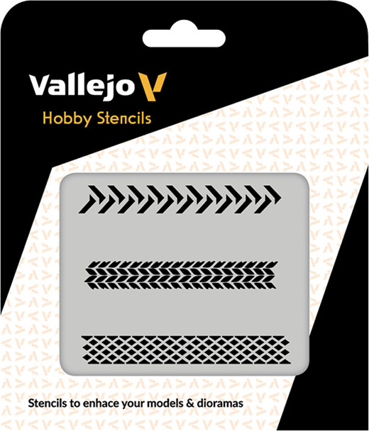 Vallejo - Hobby Stencils - Maleskabelon - Dækaftryk