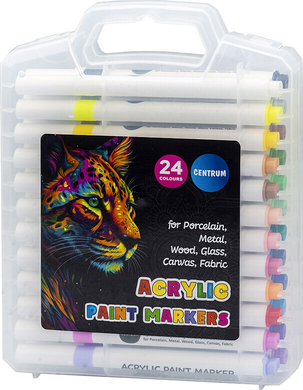 Hobby Mate StentusserAkrylmarkere 24 stk i kuffert