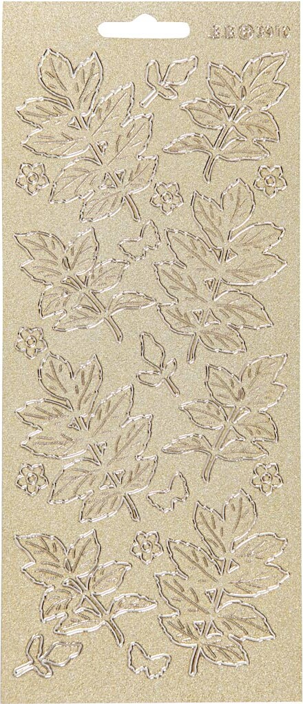 Klistermærker - Blade - Guld billede