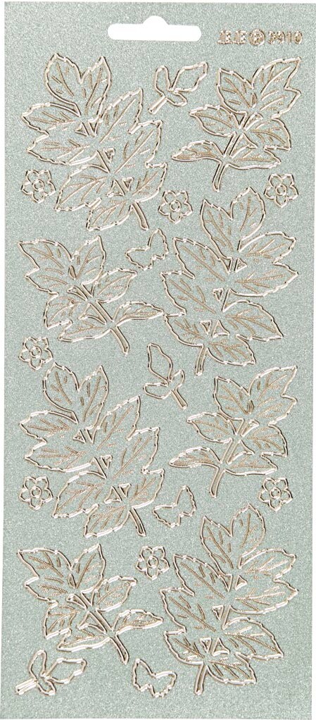 Klistermærker - Blade - Guld billede