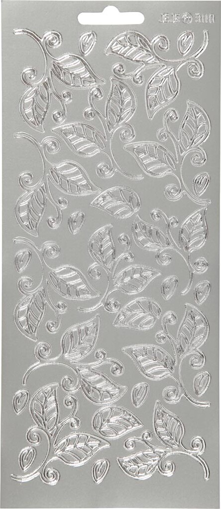 Klistermærker - Blade - Sølv billede