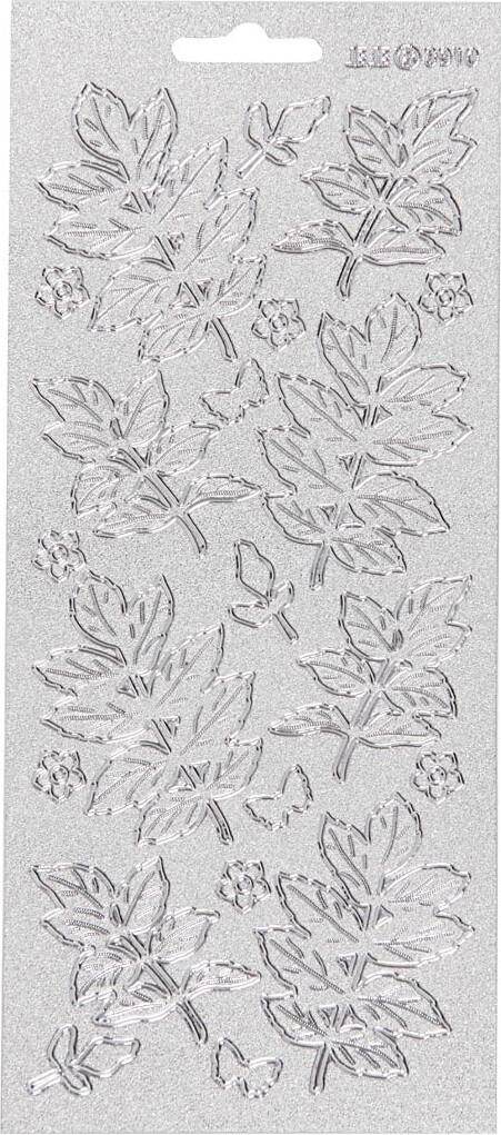 Klistermærker - Blade - Sølv billede