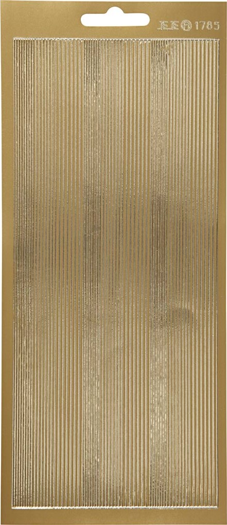 Klistermærker - Strimler Til Kanter - Guld billede