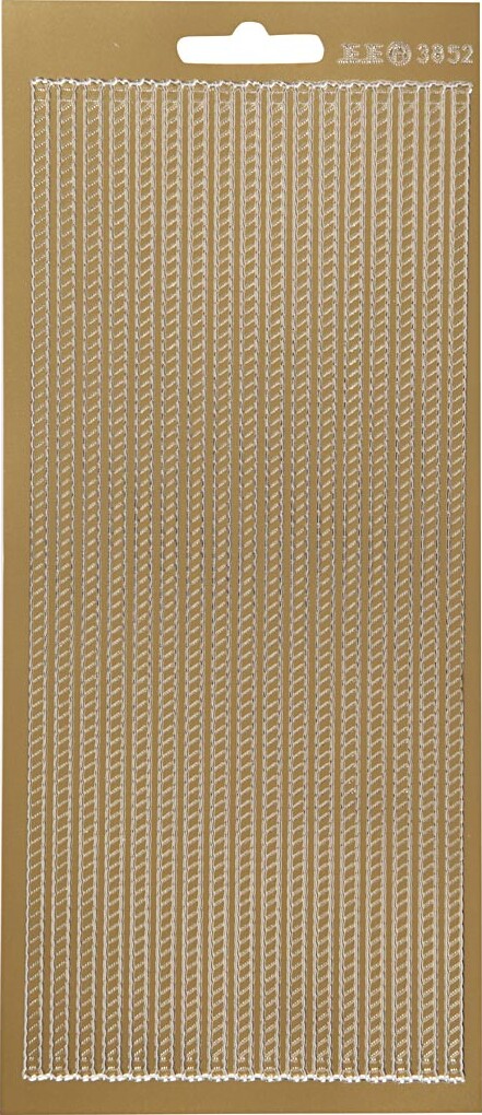 Klistermærker - Strimler Til Kanter - Guld billede