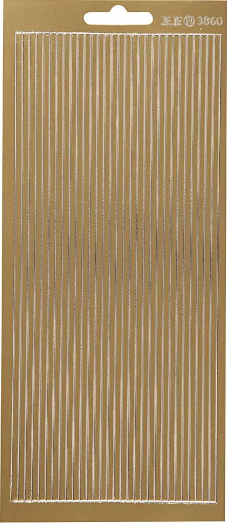 Klistermærker - Strimler Til Kanter - Guld billede
